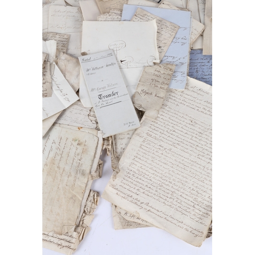 97 - A LARGE COLLECTION OF 18TH AND 19TH CENTURY EPHEMERA AND LETTERS. A large collection of 18th and 19t... 