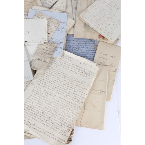 97 - A LARGE COLLECTION OF 18TH AND 19TH CENTURY EPHEMERA AND LETTERS. A large collection of 18th and 19t... 