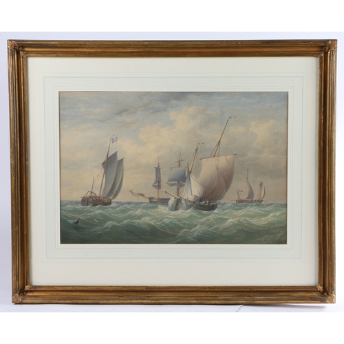 178 - WILLIAM JOY (1803-1867) âFRENCH SHIPPING IN THE NORTH SEAâ. William Joy (1803-1867)
âFrench Sh... 