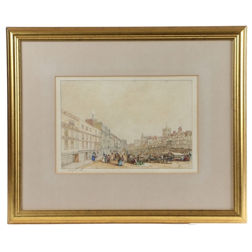 179 - DAVID HODGSON (1798-1864) âTHE MARKET PLACE, NORWICHâ. David Hodgson (1798-1864)
âThe Market P... 