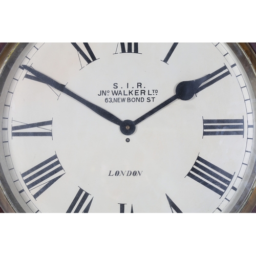 341 - A SUBSTANTIAL 20TH CENTURY DIAL CLOCK. the dial with Roman numerals and inscribed 