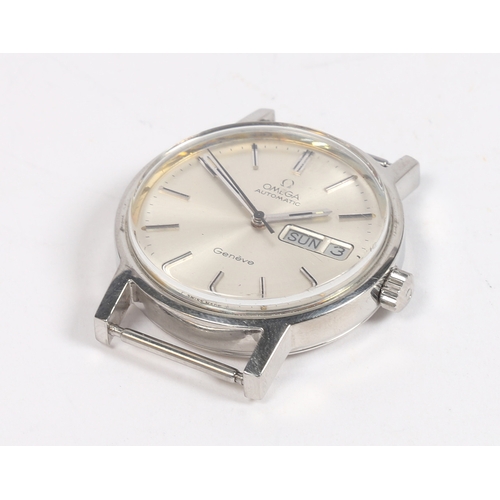 110 - AN OMEGA GENTLEMAN'S STAINLESS STEEL WRISTWATCH. movement no. 38592xxx, circa 1974, the signed silve... 