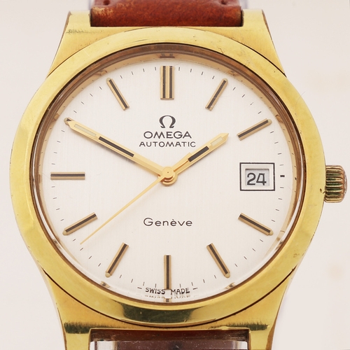 111 - AN OMEGA GENTLEMAN'S ROLLED GOLD GENTLEMAN'S WRISTWATCH. movement no. 37693xxx, circa 1973, the sign... 