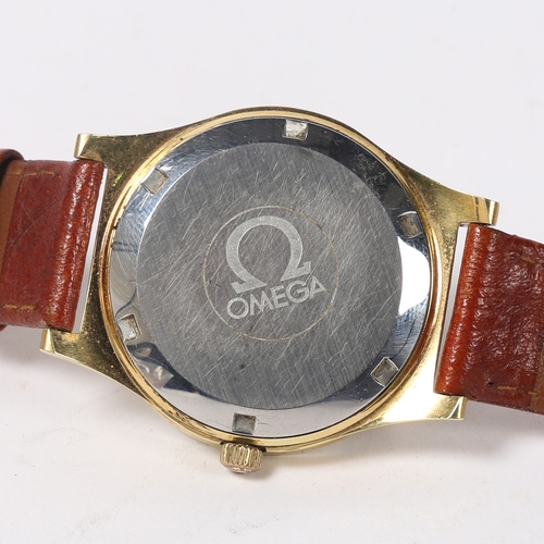 111 - AN OMEGA GENTLEMAN'S ROLLED GOLD GENTLEMAN'S WRISTWATCH. movement no. 37693xxx, circa 1973, the sign... 