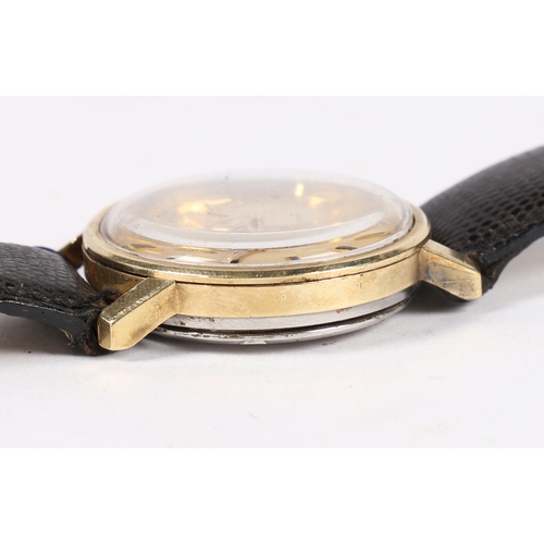 117 - AN OMEGA CONSTELLATION ROLLED GOLD GENTLEMAN'S WRISTWATCH. CASE NO. 25729XXX, circa 1956, the signed... 