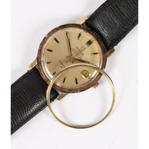 117 - AN OMEGA CONSTELLATION ROLLED GOLD GENTLEMAN'S WRISTWATCH. CASE NO. 25729XXX, circa 1956, the signed... 