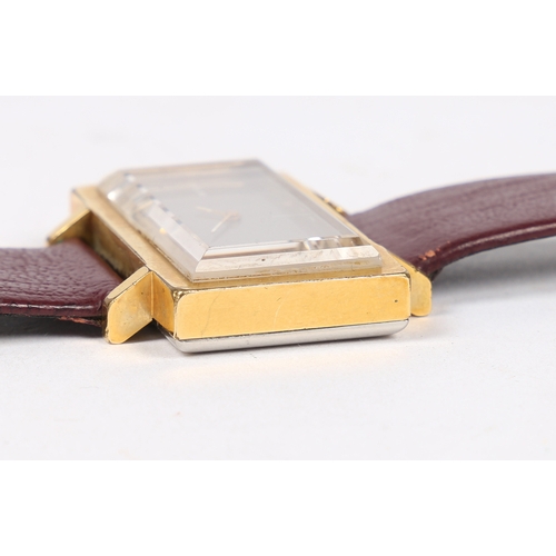 119 - AN OMEGA DE VILLE LADIES GOLD PLATED WRISTWATCH. the signed silver dial with inscribed, omega logo a... 