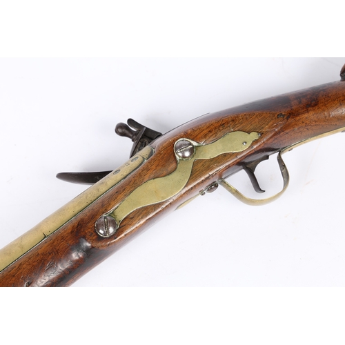 173 - A FINE EARLY 19TH CENTURY FLINTLOCK BLUNDERBUSS, SIGNED BUCKMASTER, ENGLISH. Lock signed 'BUCKMASTER... 