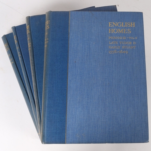 433 - TIPPING (HENRY AVRAY) ENGLISH HOMES, FOUR VOLS. Periods I & II - Vol. II, 'Medieval & Early Tudor 10... 