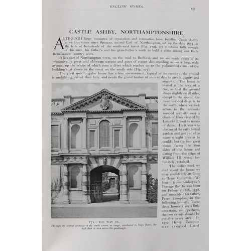 433 - TIPPING (HENRY AVRAY) ENGLISH HOMES, FOUR VOLS. Periods I & II - Vol. II, 'Medieval & Early Tudor 10... 