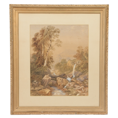 120 - ATTRIBUTED TO JOHN BERNEY LADBROOKE (BRITISH, 1803-1879). A View of Snowdon, North Wales
 watercolou... 