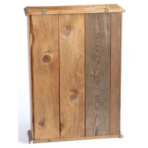 268 - AN OAK CASED PENNY IN THE SLOT ARCADE GAME, UN-NAMED. wall hanging, 71 x 51cm.