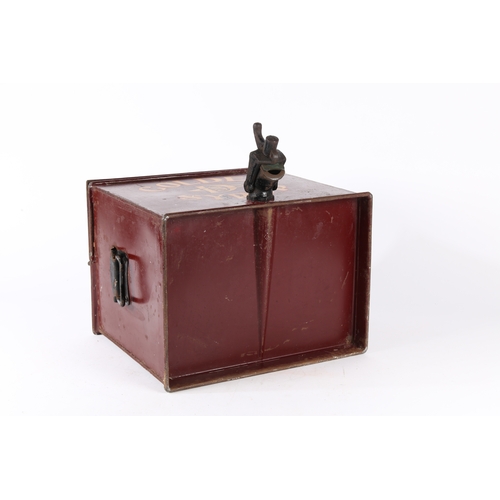 291 - A LARGE 19TH CENTURY TOLEWARE SHOP ADVERTISING GOLDEN SYRUP DISPENSER. Complete with original dispen... 