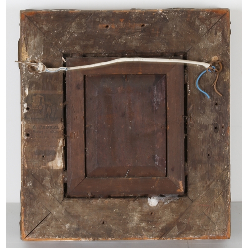 84 - CIRCLE OF HENRY MORLAND (BRITISH, 1716-1797). Portrait of a Lady in Lace Bonnet oil on panel 13 x ... 