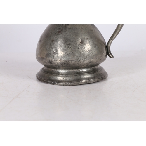 122 - AN UNCOMMON LATE 19TH CENTURY PEWTER BIRMINGHAM MADE SO-CALLED WEST COUNTRY MEASURE, PINT CAPACITY. ... 