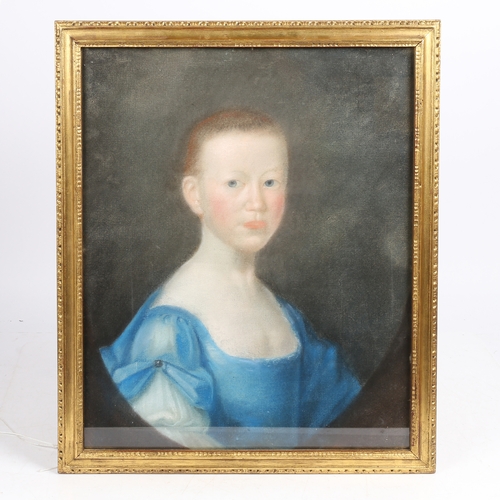 91 - ENGLISH SCHOOL (18TH CENTURY). Portraits of Children
 pair of pastels
 54 x 42cm (2).