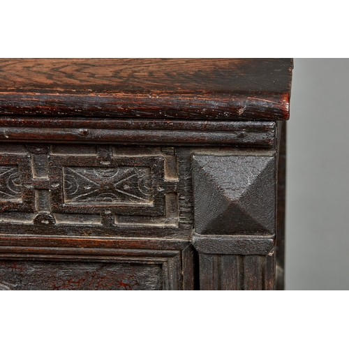 15 - A RARE ELIZABETHAN OAK BOX TOP CABINET OF DRAWERS, WEST COUNTRY, EXETER, CIRCA 1580-1600. A rare and... 