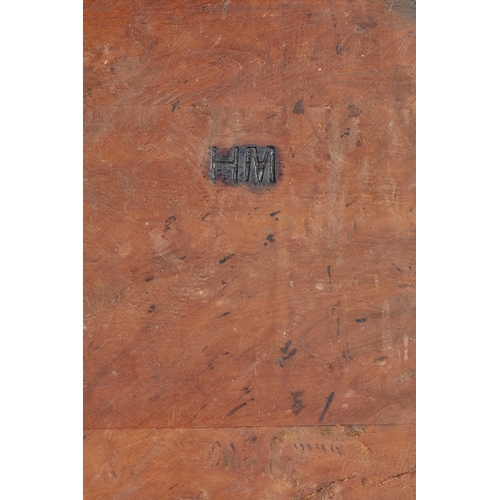 52 - A RARE GEORGE II/GEORGE III YEW DEMI-LUNE FOLDING BOX-TOP TABLE, ENGLISH, CIRCA 1730-1750. The figur... 