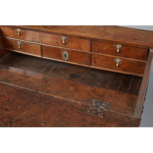 62 - A RARE WILLIAM & MARY/QUEEN ANNE INLAID WRITING DESK ON STAND, CIRCA 1685-1705. The moulded top inla... 