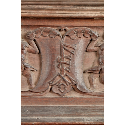 66 - RARE HENRY VIII TUDOR OVERDOOR, NOSTELL PRIORY, WYNN OF GWYDYR AND PLAS MAWR, NORTH WALES, DATED 153... 