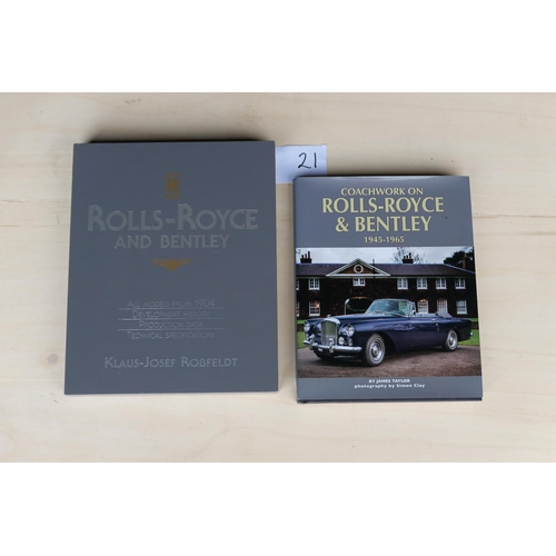 21 - 'Coachwork on Rolls-Royce and Bentley 1945 - 1965' by James Taylor, and 'Rolls-Royce and Bentley - A... 