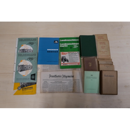 61 - A quantity of c.1950s German publications, mainly on technical engineering and farm machinery
