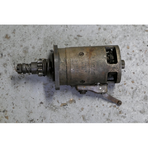 A 1933 Lucas 6 volt starter motor, model M35A, type B N 110