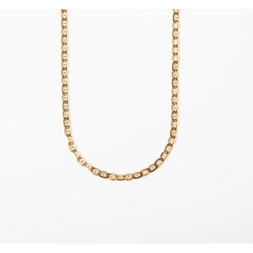 31 - A 9CT GOLD MARINER LINK CHAIN A 55cm long Mariner chain crafted in 9ct yellow gold weighing 6.29 gra... 