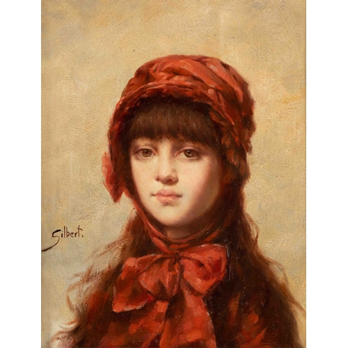 173 - GIRL WITH RED BONNET