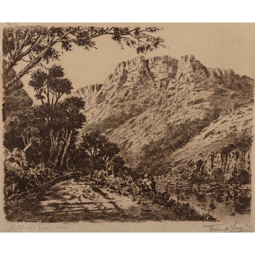 205 - MITCHELL'S PASS, CERES; NEWCASTLE WATERFALL, NATAL, two