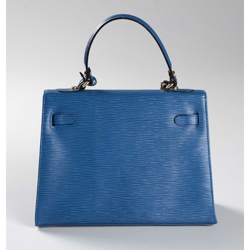 309 - A LADIES 'KELLY STYLE' EPI LEATHER HANDBAG