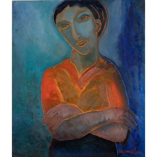 392 - WOMAN IN ORANGE