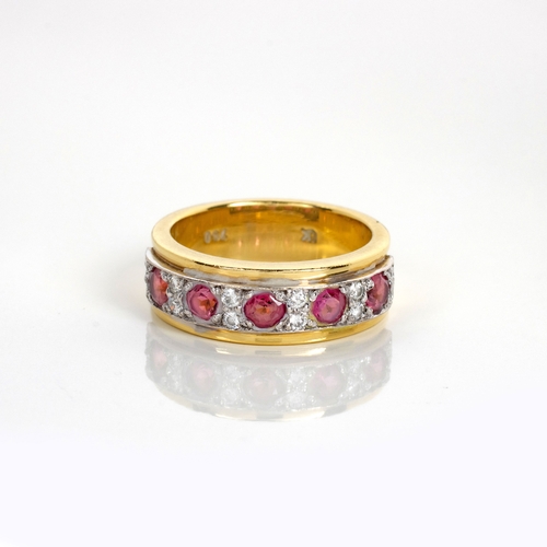 484 - A PINK TOURMALINE AND DIAMOND RING, UWE KOETTER