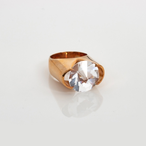 501 - A GEM-SET RING, HANS HANSEN, DENMARK