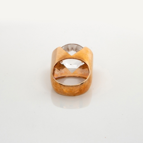 501 - A GEM-SET RING, HANS HANSEN, DENMARK