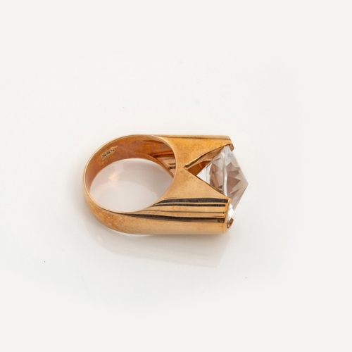 501 - A GEM-SET RING, HANS HANSEN, DENMARK