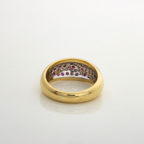 523 - A RUBY AND DIAMOND RING, UWE KOETTER