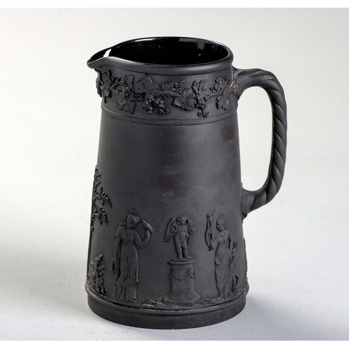 623 - A WEDGWOOD BLACK BASALT JUG