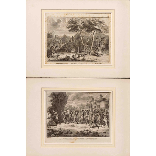 91 - TWO PRINTS OF SOUTHERN AFRICAN RITES, 18TH CENTURY - Bernard Picart after Kolbe