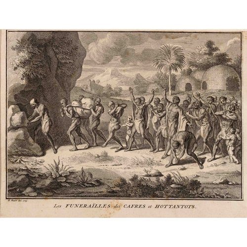 91 - TWO PRINTS OF SOUTHERN AFRICAN RITES, 18TH CENTURY - Bernard Picart after Kolbe