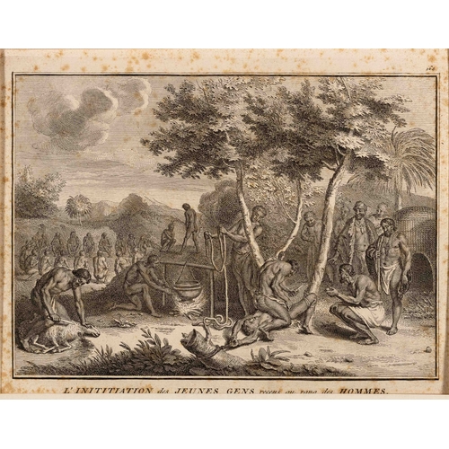 91 - TWO PRINTS OF SOUTHERN AFRICAN RITES, 18TH CENTURY - Bernard Picart after Kolbe