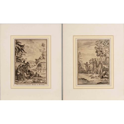 92 - SIX PRINTS OF VILLAGE LIFE IN SOUTHERN AFRICA, 18TH CENTURY