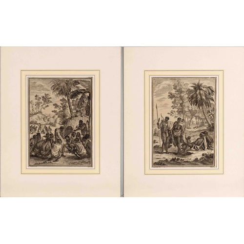 92 - SIX PRINTS OF VILLAGE LIFE IN SOUTHERN AFRICA, 18TH CENTURY