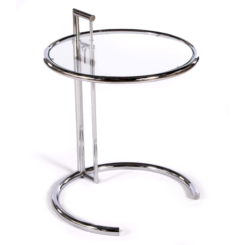 947 - A REPRODUCTION E1027 TABLE, DESIGNED IN 1927 BY EILEEN GRAY