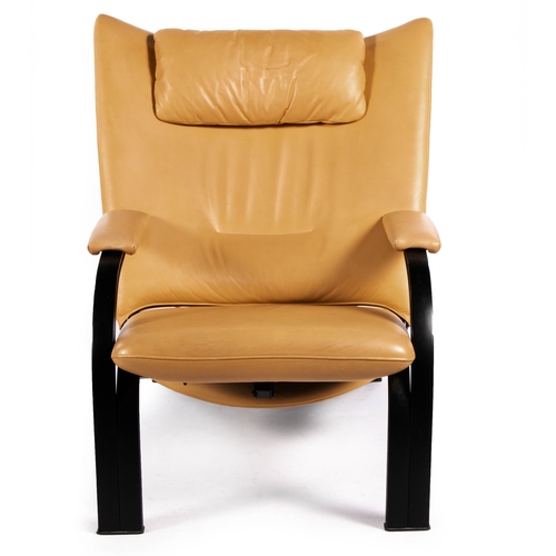 948 - A LEATHER UPHOLSTERED SPOT 698 ARMCHAIR, DESIGNED BY STEFAN HEILIGER FOR WK WOHNEN