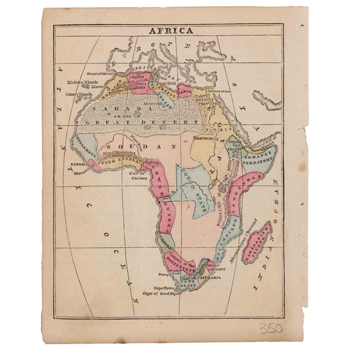 98 - THREE LATE 19TH CENTURY GEOGRAPHY SCHOOL ATLAS MAPS