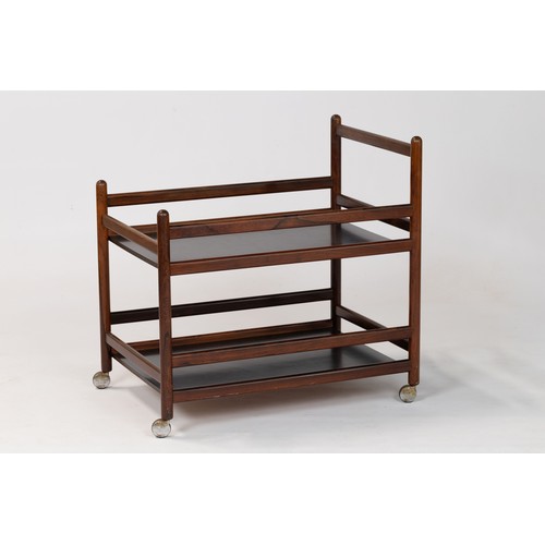 157 - A DANISH ROSEWOOD ROLLING CART, DESIGNED BY NIELS ERIK AND GLASDAM JENSEN FOR MØBELINDUSTRI, LATE 20... 