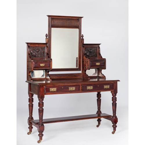 133 - A MAHOGANY DRESSING TABLE, EARLY 20TH CENTURY