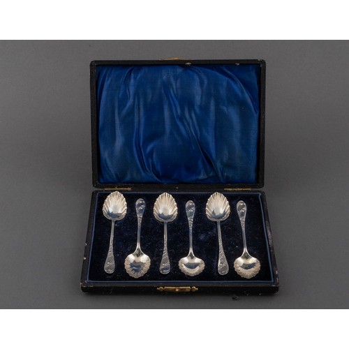 1064 - A CASED SET OF GEORGE V OLD ENGLISH POINTED SILVER TEASPOONS, I S GREENBERG & CO, BIRMINGHAM, 19... 