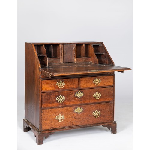 116 - A GEORGE III OAK BUREAU